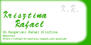 krisztina rafael business card